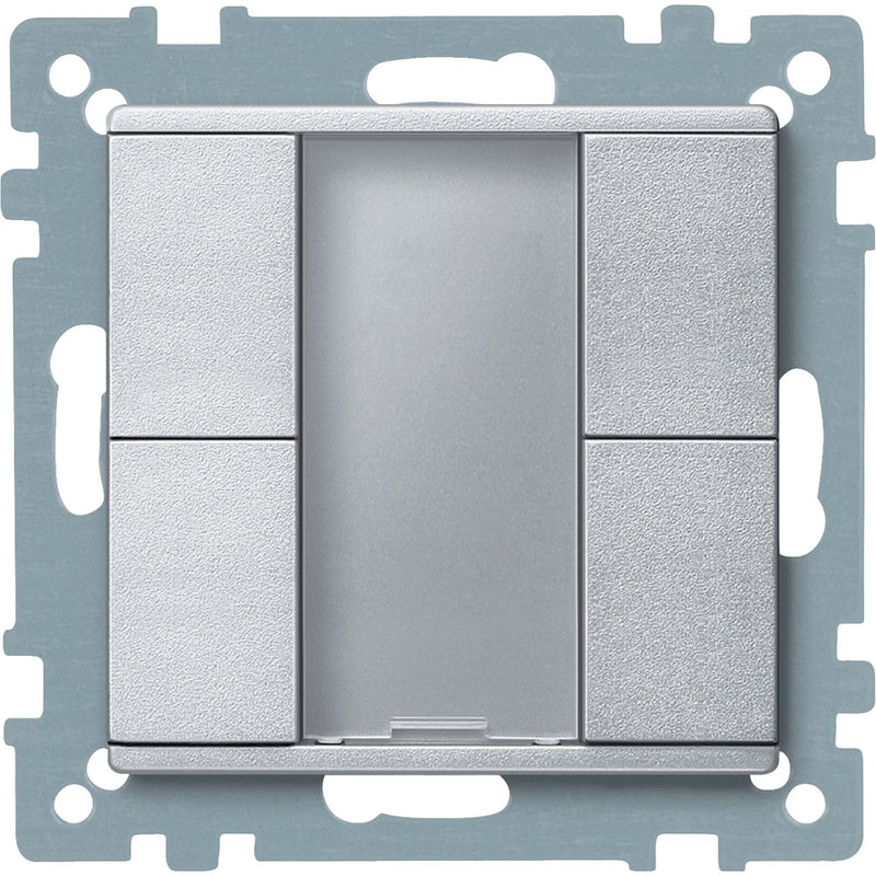 Schneider Electric - Bussystem-Tastsensor Taster 2fach plus MTN627660 aluminium