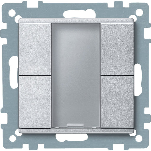 Schneider Electric - Bussystem-Tastsensor Taster 2fach plus MTN627660 aluminium