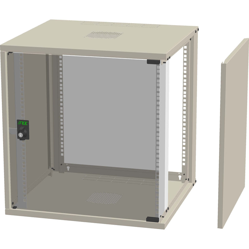 Enoc - Netzwerkgehäuse Economy Wandschrank 9HE W3 9-6-S 550x600x448mm sw