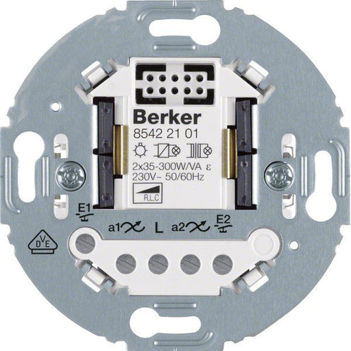 Berker - Dimmer Universal Tastdimmer 2f. 85422101 2-Draht Tragring rd