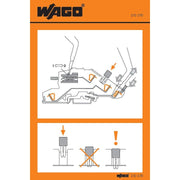 WAGO - Warn-/Hinweisschild Handhabungsaufkleber 210-370 − 100 Stück