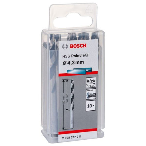 Bosch - Bohrer Metallspiralbohrer HSS 2608577211 PointTeQ DIN 338 4,3