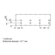 WAGO - Leiterplattensteckverbinder Stecker für Leiterplatten 770-814 4-polig,schwarz − 50 Stück