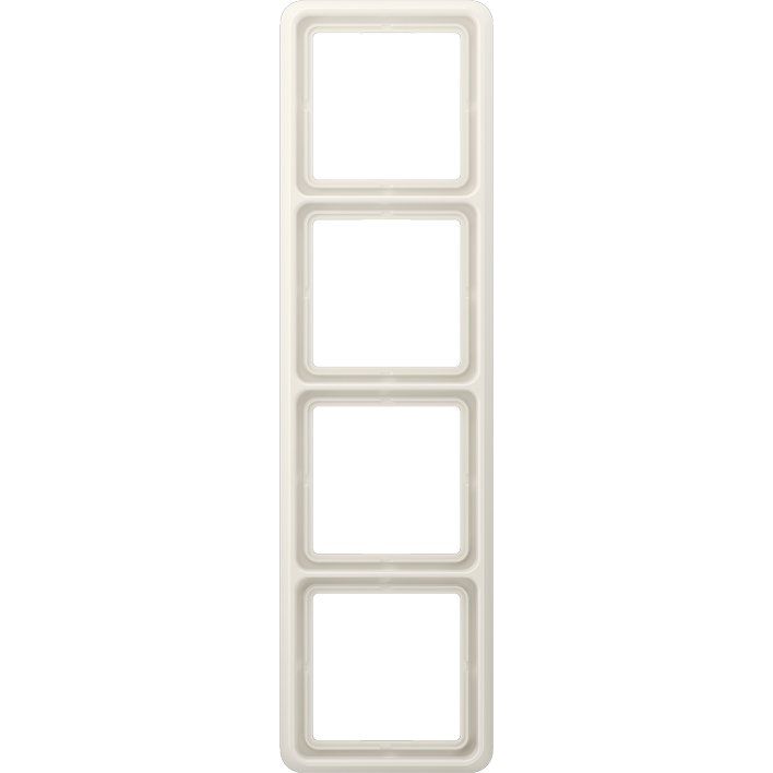 Jung - Abdeckrahmen Rahmen 4-fach ws CD 584 W waage/senkrecht