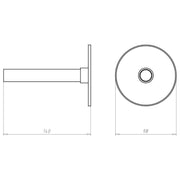 Kaiser - Zubehör/Ersatzteile für Leuchteneinbaugehäuse Wandeinbausatz HaloX 180 1299-61 Bauhöhe bis 125mm