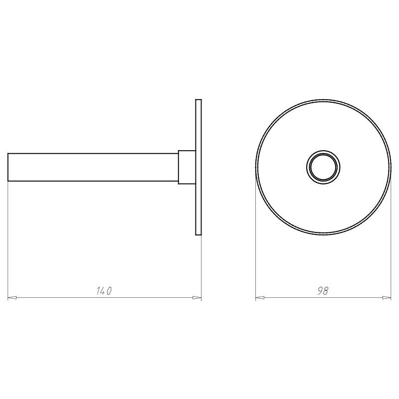 Kaiser - Zubehör/Ersatzteile für Leuchteneinbaugehäuse Wandeinbausatz HaloX 180 1299-61 Bauhöhe bis 125mm