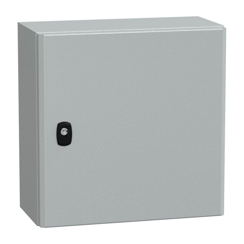 Schneider Electric - Gehäuse/Schaltschrank (leer) Klemmengehäuse Spacial NSYS3DEX4420 RAL 7035 400x400x200