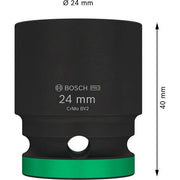 Bosch - Sechskant-Einsatz für Steckschlüssel PRO Impact 2608003054 Steckschlüsselsatz
