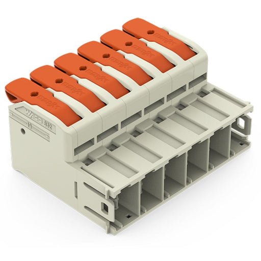 WAGO GmbH & Co. KG - Ein- und mehrpolige Klemmenleiste 1-Leiter-Stiftleiste 832-1206/000-9034 PushinCAGECLAMP,lgr − 10 Stück