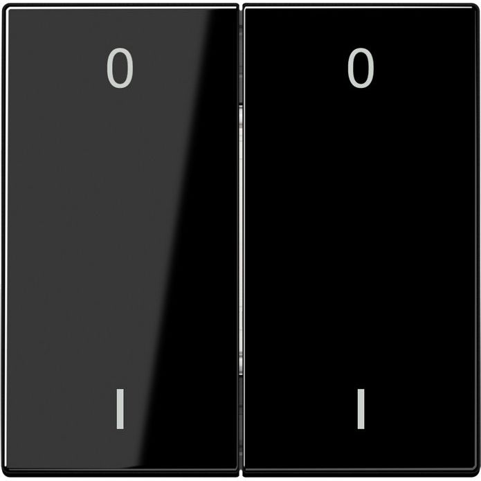Jung - Sender/Fernbedienung für Installationsschalterprogramme Funk-Wandsender sw ENO LS 995-01 SW 4-kanalig Symbole