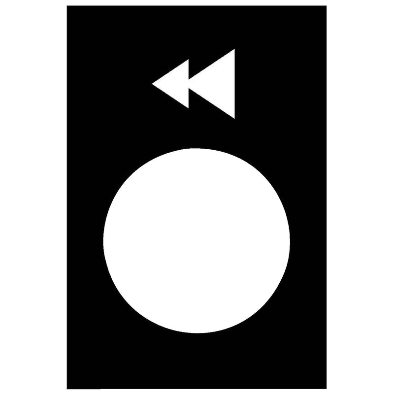 Schneider Electric - Bezeichnungsschild für Befehlsgeräte Symbolschild ZB2BY2906 sw