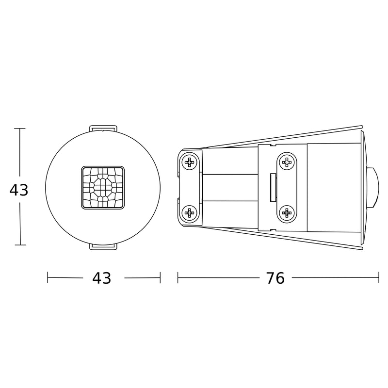 Steinel - Bussystem-Bewegungsmelder Präsenzmelder IR Quattro MICRO KNX SW DE