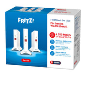 FRITZ - Netzwerk Router WLAN Router+Repeater FRITZ!MeshSet4200 2p 3000 AX,2er-Pack