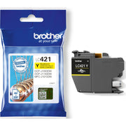Brother - Verbrauchsmaterial für Telefax/Drucker/MFC Tintenpatrone LC-421Y ge