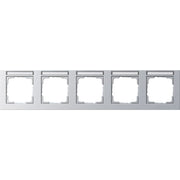 Gira - Abdeckrahmen 5f.alu 109525 waagerecht, bruchsi