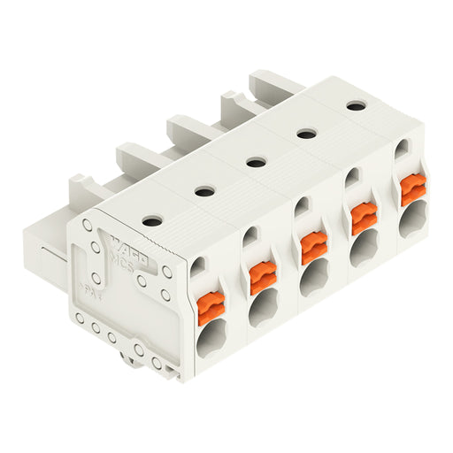 WAGO - Kabelsteckverbinder für Leiterplattensteckverbinder 1-Leiter-Federleiste 2721-205/008-000 Push-inCAGECLAMP,lgr − 50 Stück