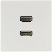 Jung - Multifunktions-Anschlussdose Multimedia-Anschluss lgr MA LS 1133 LG 2 x HDMI m.Tragring