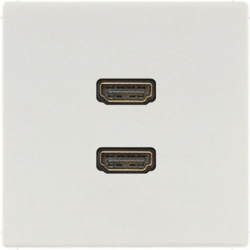Jung - Multifunktions-Anschlussdose Multimedia-Anschluss lgr MA LS 1133 LG 2 x HDMI m.Tragring
