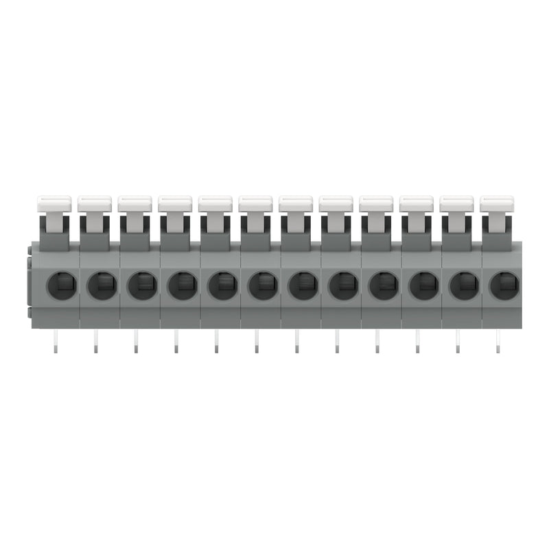WAGO - Leiterplattenklemme 235-412/331-000 Drücker,1,5mm²,grau − 15 Stück
