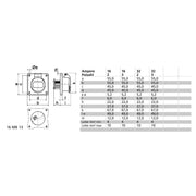 Bals Elektrotech - CEE-Anbausteckdose (IEC 60309) CEE-Anbausteckdose 4390