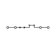 WAGO - Durchgangs-Reihenklemme 4-Leiter-Durchgangsklemme 2002-1801 − 50 Stück