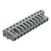 WAGO - Leiterplattensteckverbinder THT-Federleiste abgewink. 232-242 Rastermaß 5mm,grau − 25 Stück