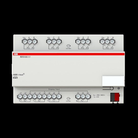 Busch-Jaeger - Bussystem-Kombi I/O Gerät E/A-Aktor, 8fach IO/S8.6.1.1