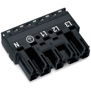 WAGO - Steckverbinder für steckbare Gebäudeinstallation Stecker 770-215 2x0,5-4mmq schwarz − 50 Stück