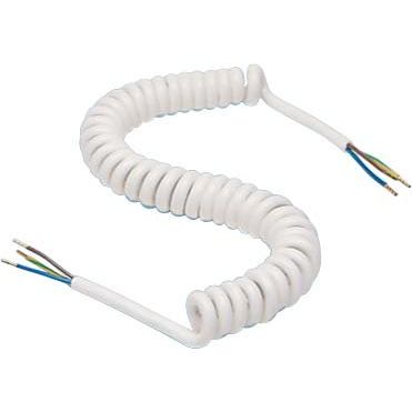 Ridi-Leuchten - Elektrisches Zubehör/Ersatzteile für Leuchten Wendelleitung ZWL 3x1,5/1M ws