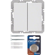 Berker - Bussystem-Hand-/Wandsender KNX-Funk Wandsender 2fach 85656229 polarweiß samt