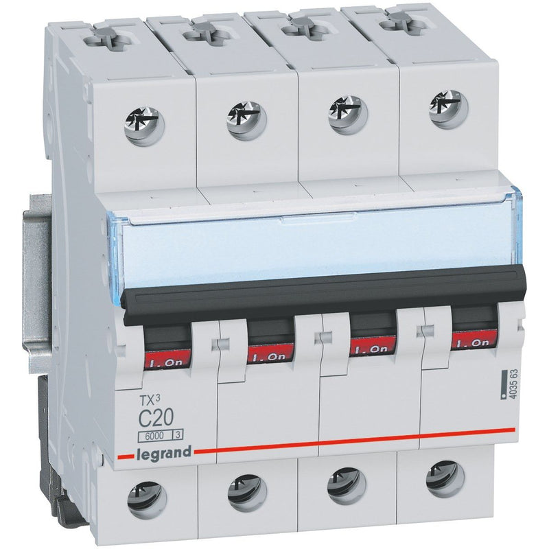 Legrand - Leitungsschutzschalter Legrand 403413 B6A 4P 6kA