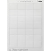 Gira - Bezeichnungsmaterial für Installationsschalterprogramme Beschriftungsbogen 145600 36,9 x 46,9mm