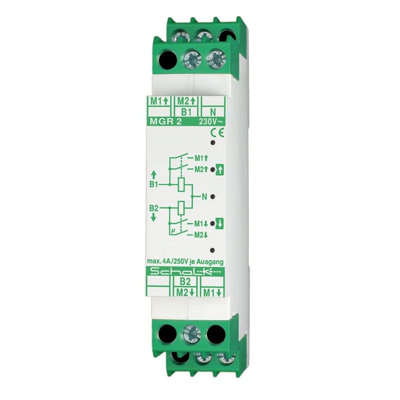 Schalk - Trennrelais Jalousie Motor-Gruppen-Relais MGR 2 f. 2 Motoren, 230VAC