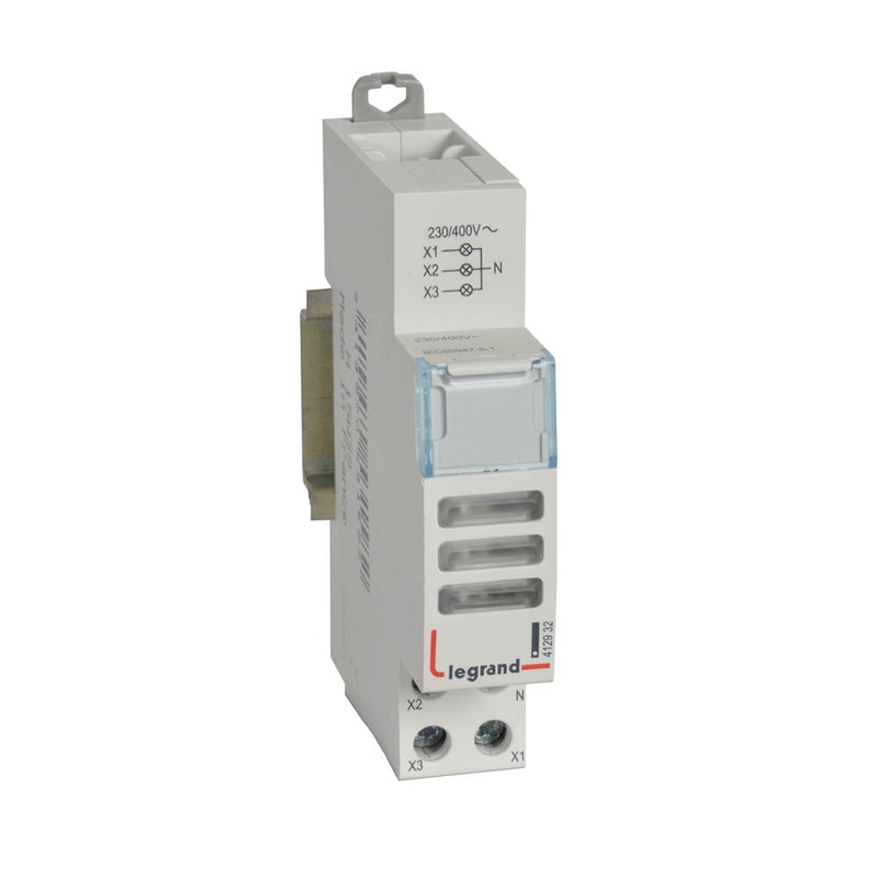 Legrand - Leuchtmelder Reiheneinbau Meldeleuchte Legrand 412932 LED, Farblos