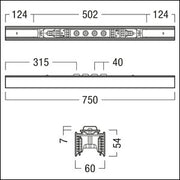Zumtobel - Elektrisches Zubehör/Ersatzteile für Leuchten Mitteleinspeisung TECTON TM 750 SRIP64 si