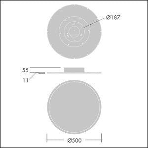 Thorn - Decken - /Wandleuchte LED - Einbauleuchte OMEGA C #96627782 3200 - 840 HF E3 R500