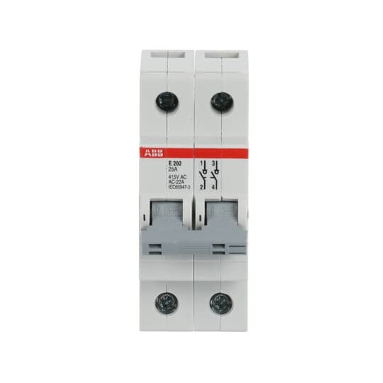 ABB Stotz S&J - Schalter für Reiheneinbau Trennschalter E202/25G Schaltgriff grau