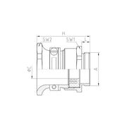 Jacob - Kabelverschraubung MS-FAVORIT-Kabelverschr. 23.611M20 M20/PG11 − 50 Stück