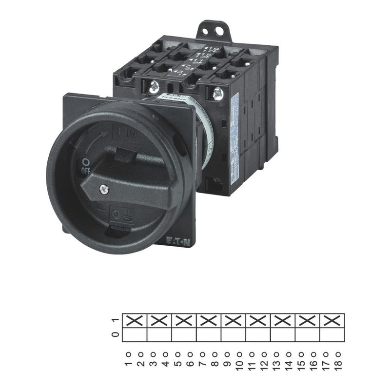 Eaton - Lasttrennschalter Hauptschalter 9polig 32A T3-5-8345/V/SVB-SW Zwischenbau