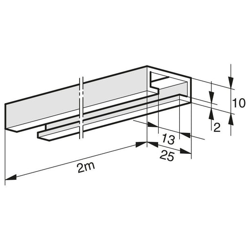 Somfy - Zubehör/Ersatzteile für Tor-/Rollladenantriebe C-Schiene 9708940