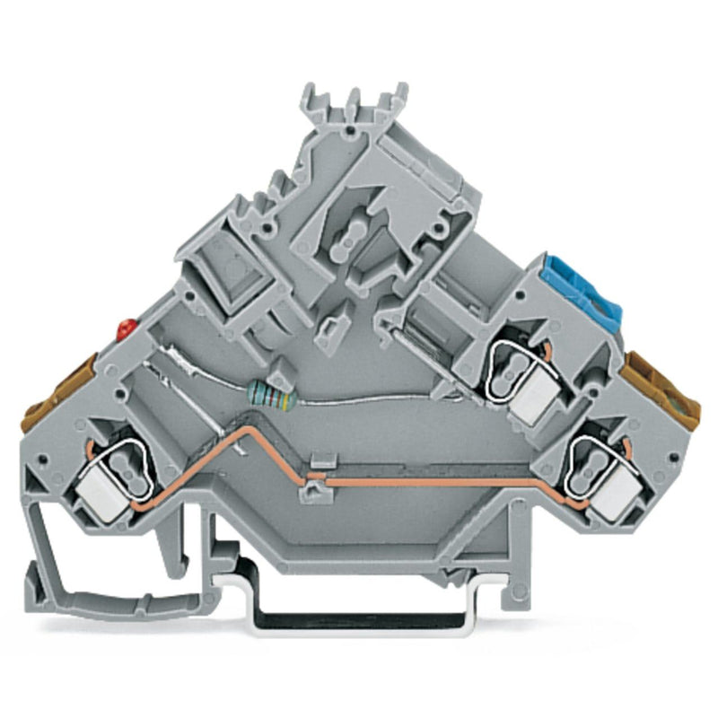 WAGO - Initiator/Aktor-Reihenklemme Aktorenklemme 280-562/281-434 0,08-2,5mmq grau − 50 Stück