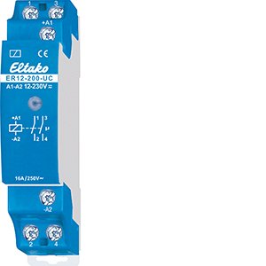 Eltako - Installationsrelais Steuerrelais f.Reihen-EB ER12-200-UC 2S pot.frei 16A/250V