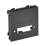OBO Bettermann - Einsatz/Abdeckung für Kommunikationstechnik Multimediaträger DVI MTG-DV O SWGR1 45x45mm sw-gr