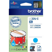 Brother - Verbrauchsmaterial für Telefax/Drucker/MFC Tintenpatrone LC-22UC cyan