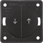 Berker - Jalousieschalter/-taster Jal.-Wippentaster sw 936532510 glän., Symbol Pfeil