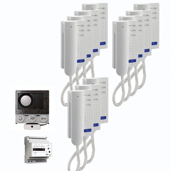 TCS Tür Control - Türsprech-Set audio:pack Einbau PAIH110/004 für 11 Wohneinheit