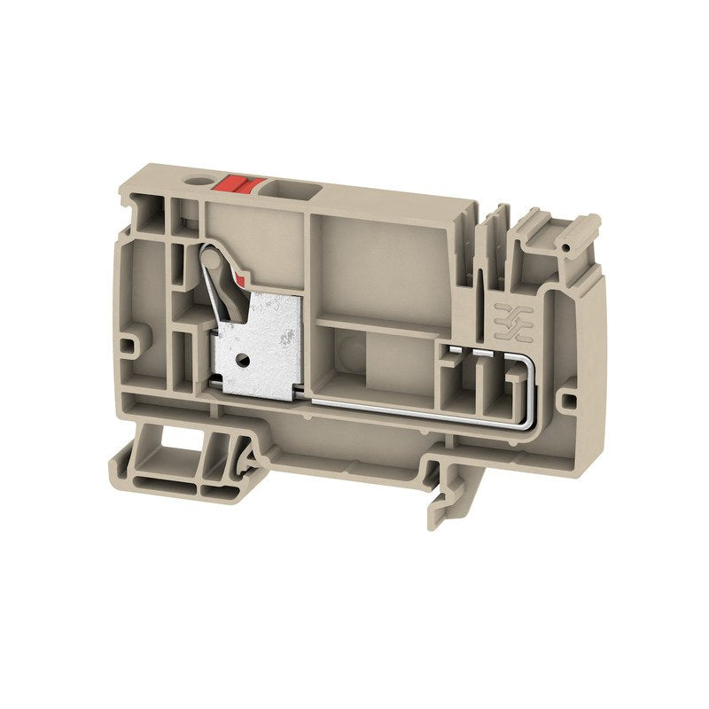 Weidmüller - Durchgangs-Reihenklemme Klemme AAP21 10 LO RD PUSH IN, 10 mm² − 20 Stück