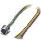 Phoenix Contact - Rundsteckverbinder, feldkonfektionierbar (Industriesteckverbinder) Einbausteckverbinder SACC-DSI-M8 #1424229 FS-8CON-M10/0,5