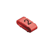 Weidmüller - Kabelmarkierungssystem Kabelmarkierer CLI M 2-4 RT/SW 2 MP 4x11,3mm,weich,rot − 100 Stück