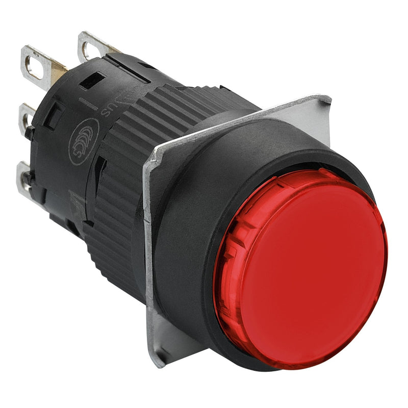 Schneider Electric - Drucktaster, Komplettgerät Leuchtdrucktaster, rot XB6EAW4B1P o. Rastung, 24V, 1W − 5 Stück